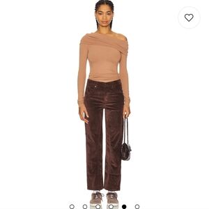 Free People Risk Taker Cord Jeans in Chocolate Truffle